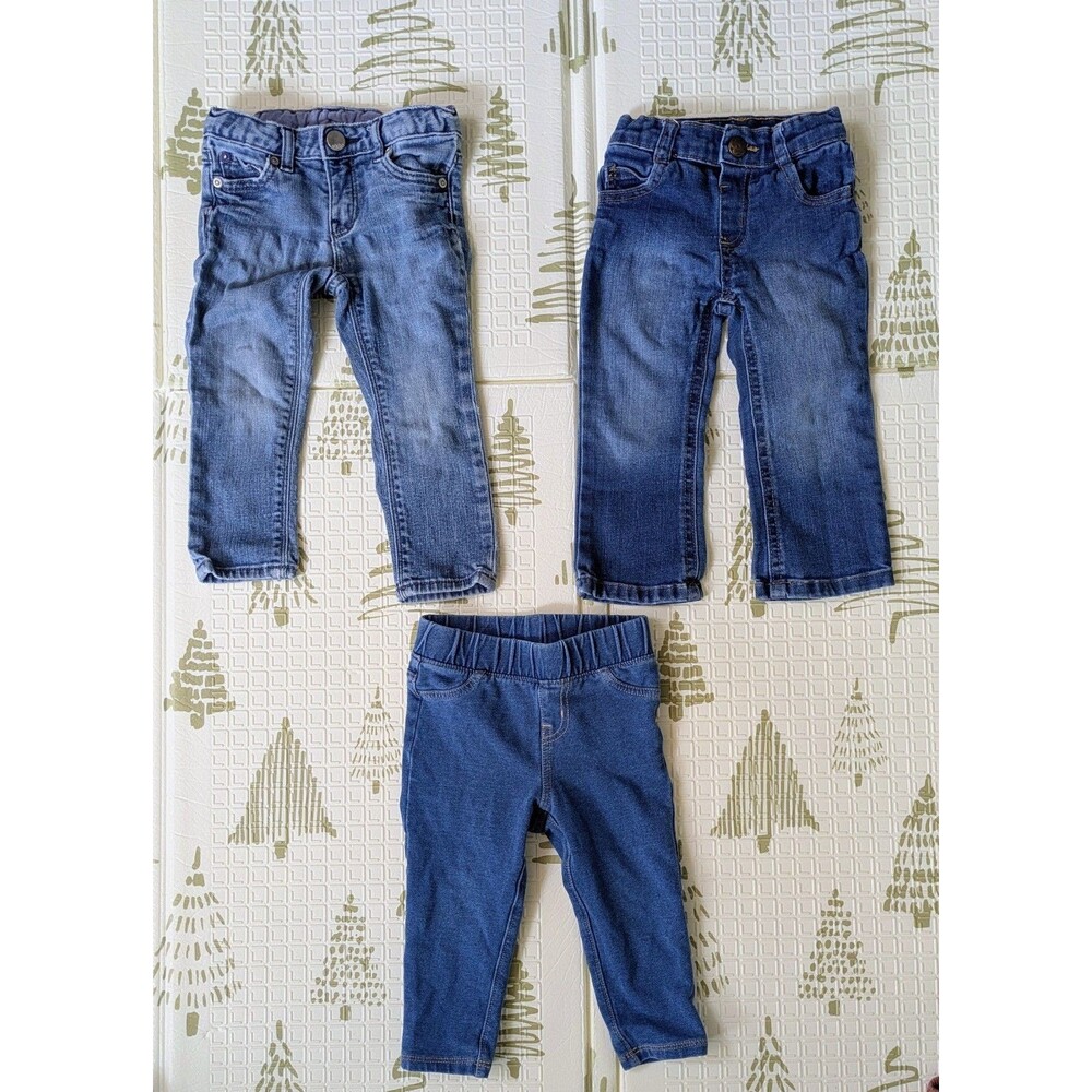 Baby Girl Clothing 16 Pc Lot 12-24M Carter’s Gap Cat & Jack Dresses Jeans Outfit - Picture 4 of 10